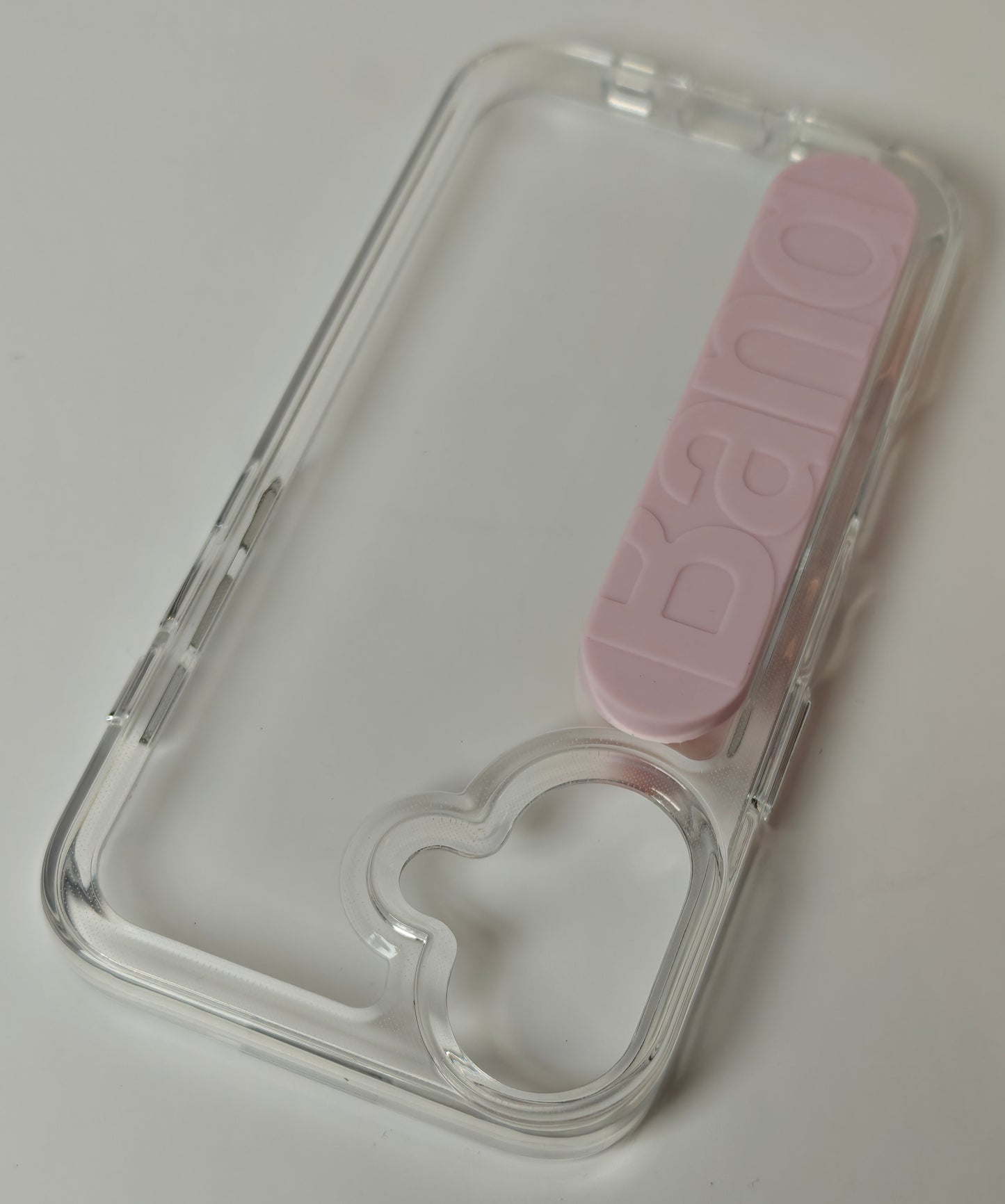 iPhone 16 kirkas suoja pidikenauhalla