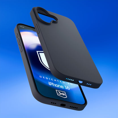 Apple iPhone 16 - 3mk Hardy Silicone MagCase Graphite
